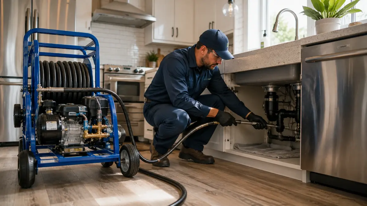 Kitchen Drain Hydro Jetting in Thermal