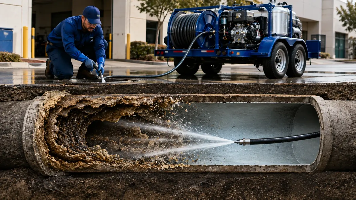 Sewer Pipe Descaling in Thermal